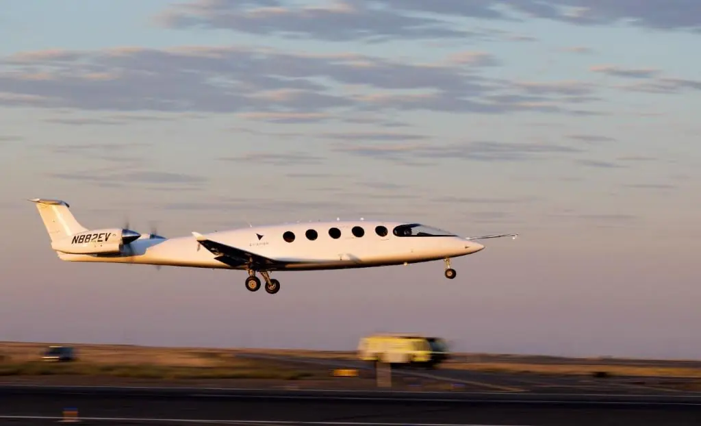 Eviation Aircraft's electric plane during its test flight in 2022. Courtesy of Eviation Aircraft.