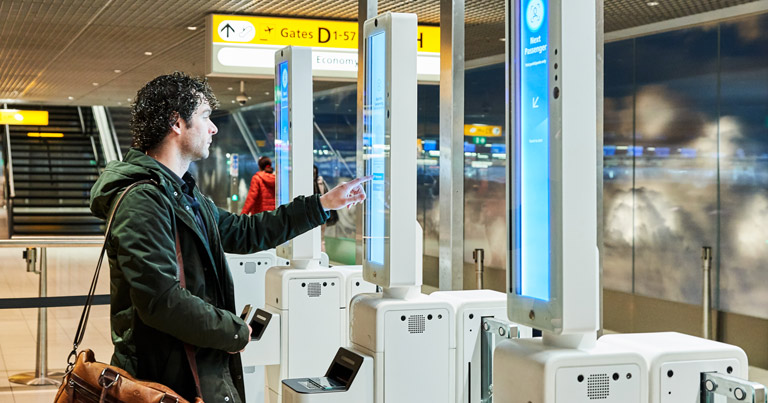 Schiphol Airport trials facial recognition boarding for Cathay Pacific passengers in 2020. The trial is part of the first phase of Amsterdam Airport Schiphol’s Seamless Flow programme.