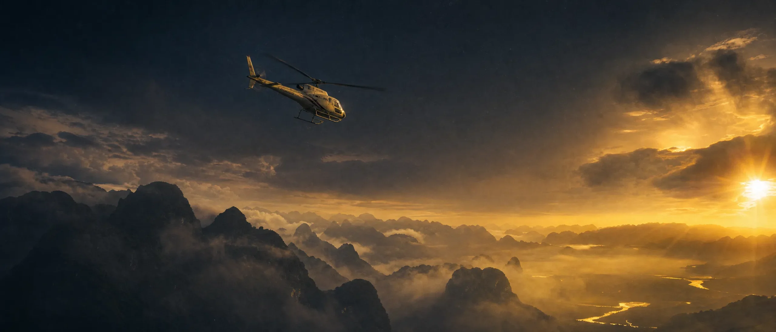 Helicopter operations over Southeast Asian mountains -- AATECH Aviation, Lao PDR